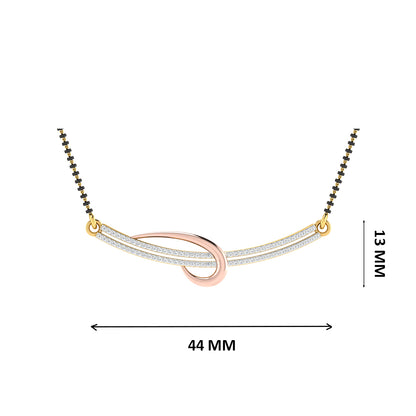 Sanskriti Diamond Mangalsutra With Chain