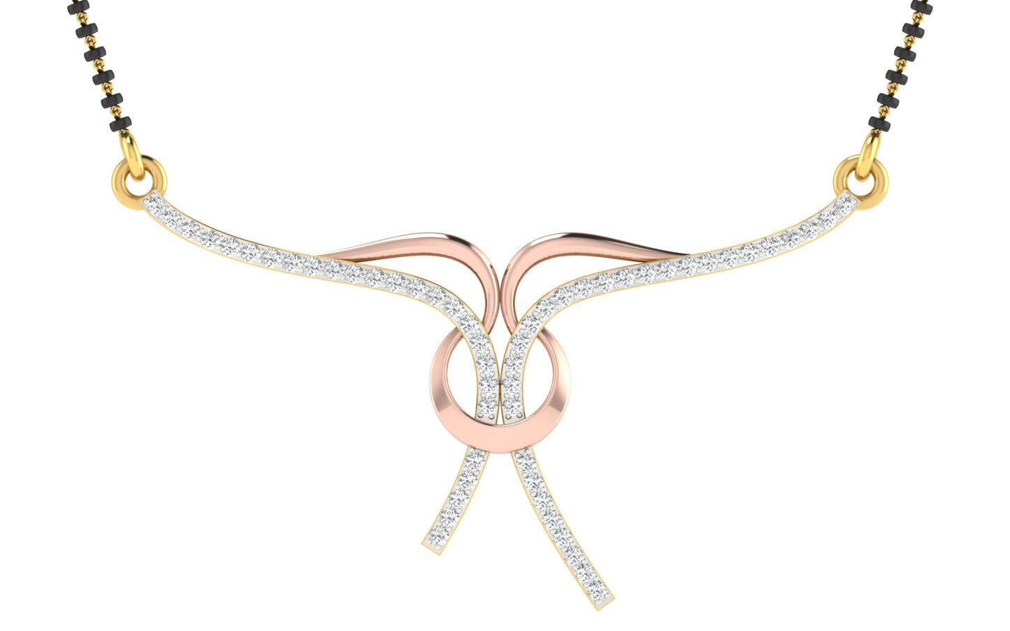 madhurmilan diamond mangalsutra with chain