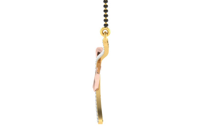 MadhurMilan Diamond Mangalsutra With Chain