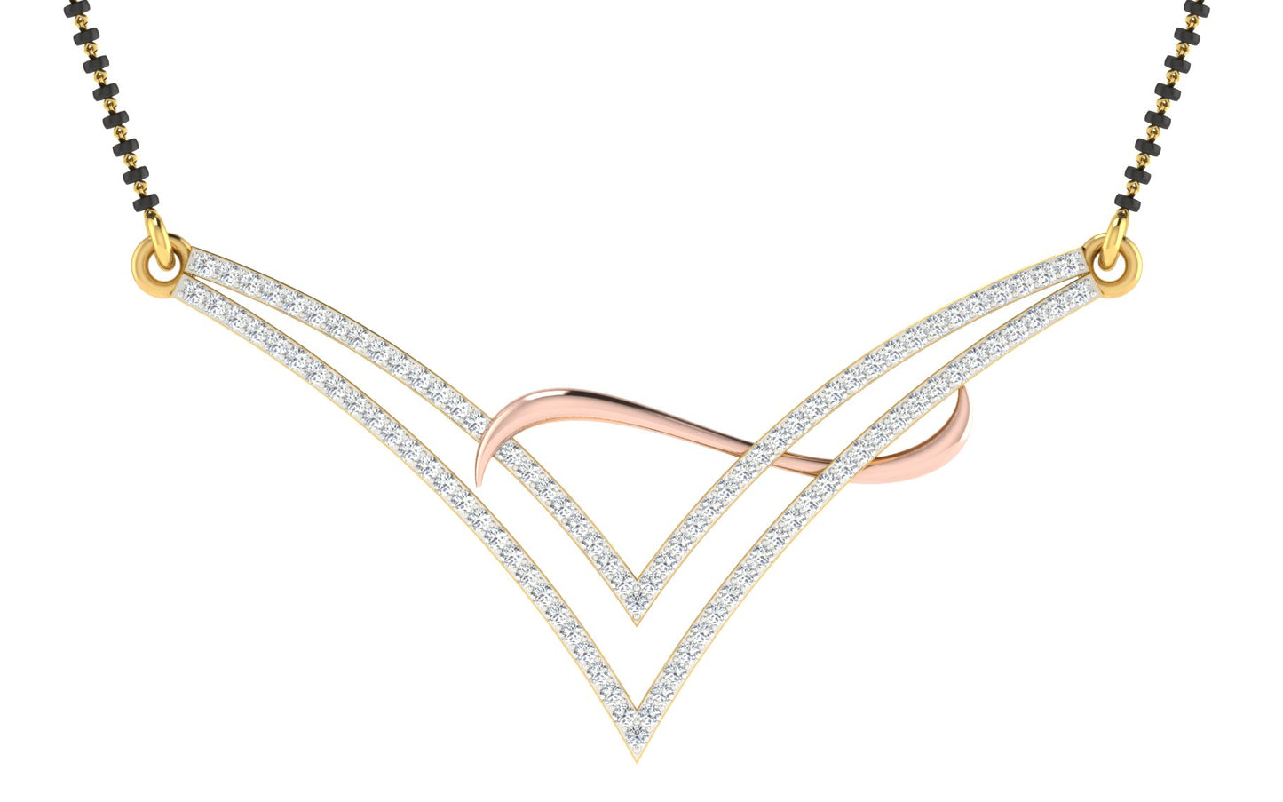 premdhara diamond mangalsutra with chain