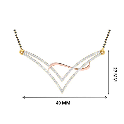 Premdhara Diamond Mangalsutra With Chain