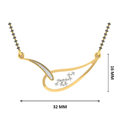 Mangal Mandala Diamond Mangalsutra With Chain