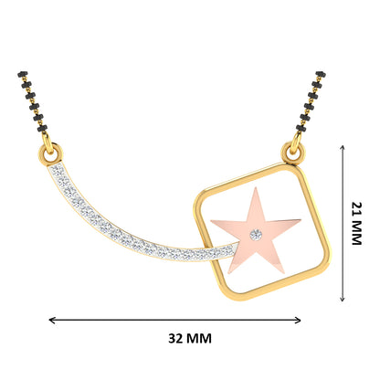 Swaran Shakti Diamond Mangalsutra With Chain