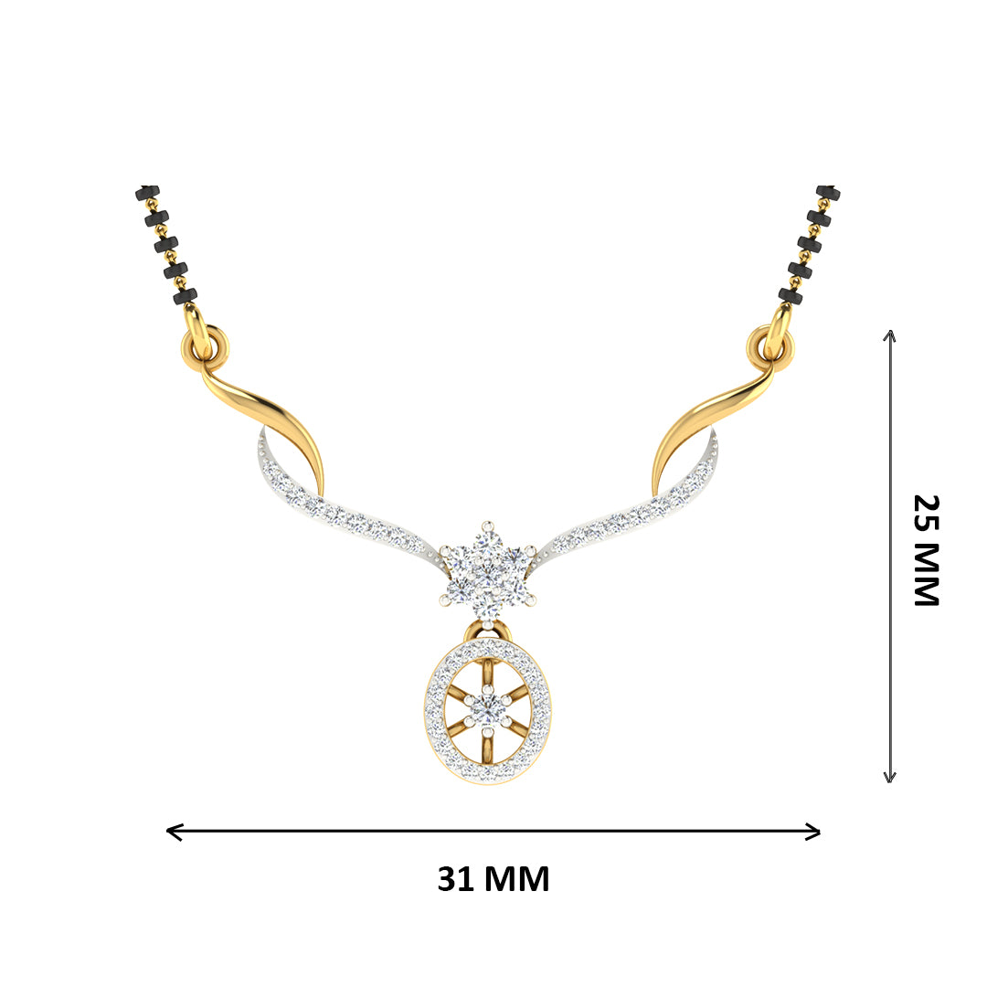 sundara sutra diamond mangalsutra with chain