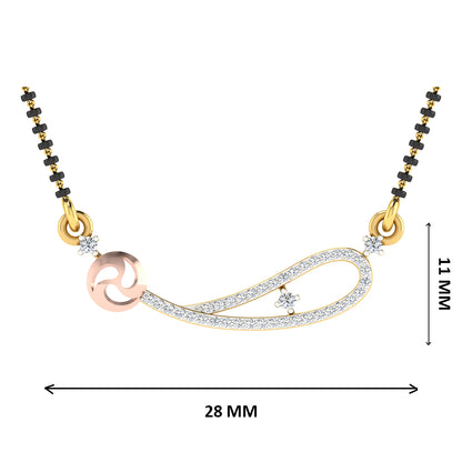 Shanti Sutra Diamond Mangalsutra With Chain