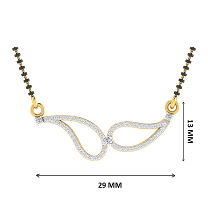 Veda Varnika Diamond Mangalsutra With Chain