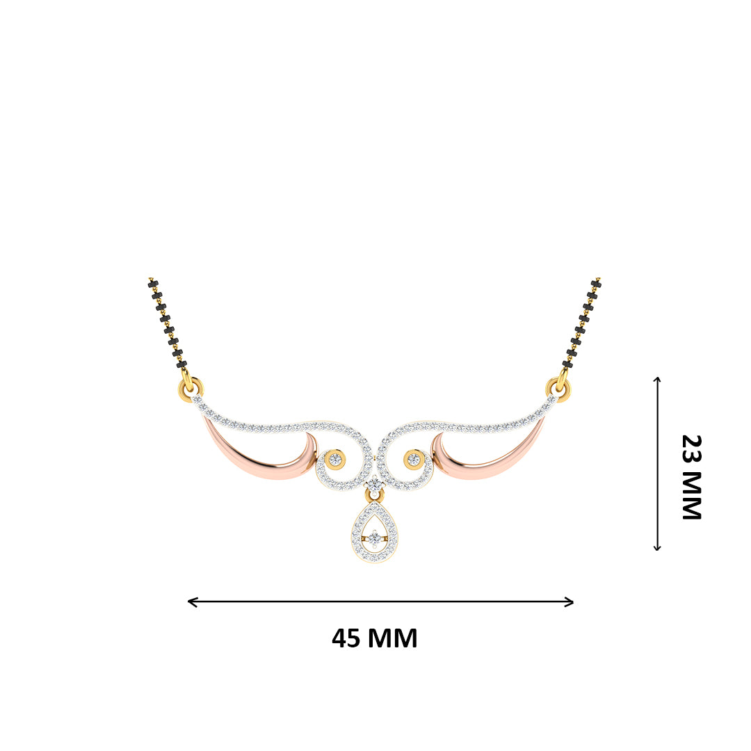 rathna rupa diamond mangalsutra with chain