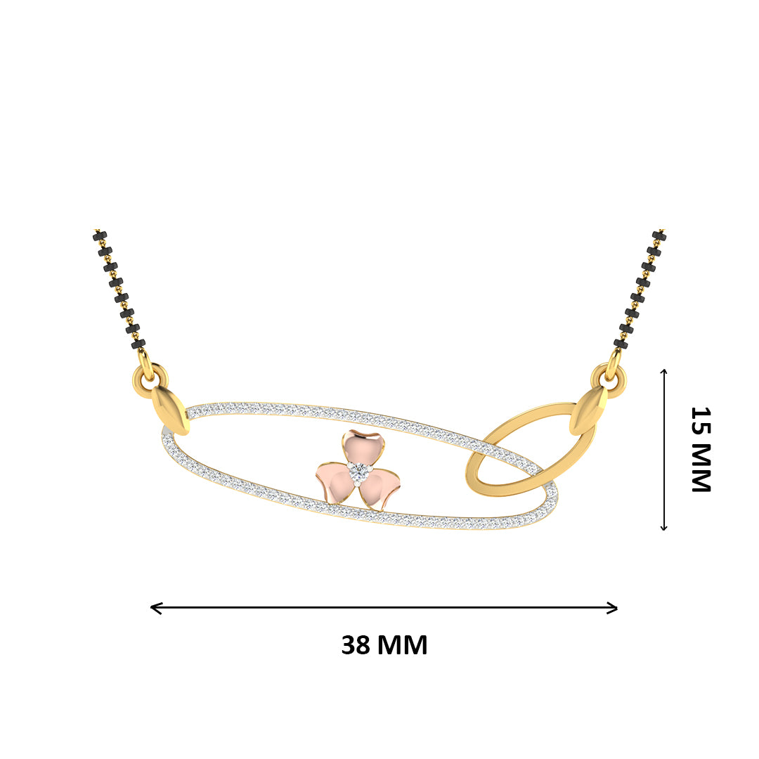 suhag mala diamond mangalsutra with chain