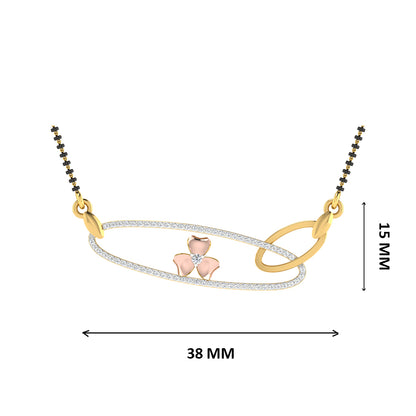 Suhag Mala Diamond Mangalsutra With Chain