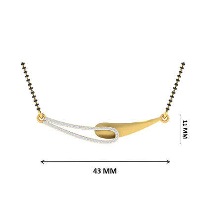 Vishuddhi Bandhan Diamond Mangalsutra With Chain