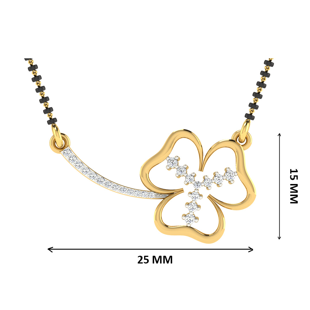 rasa ratna diamond mangalsutra with chain