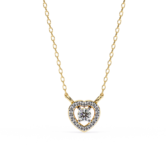 Pendentif diamant Floris céleste