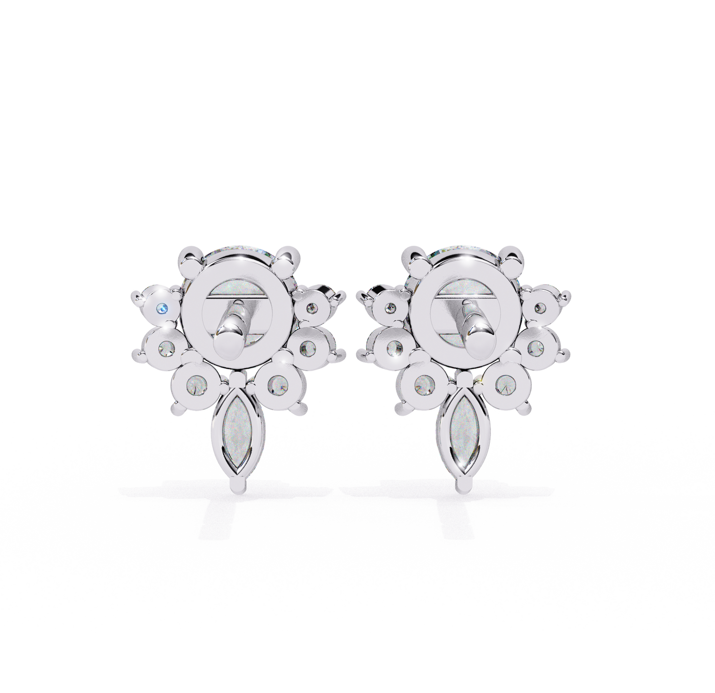 boucles d'oreilles en diamants floret spark