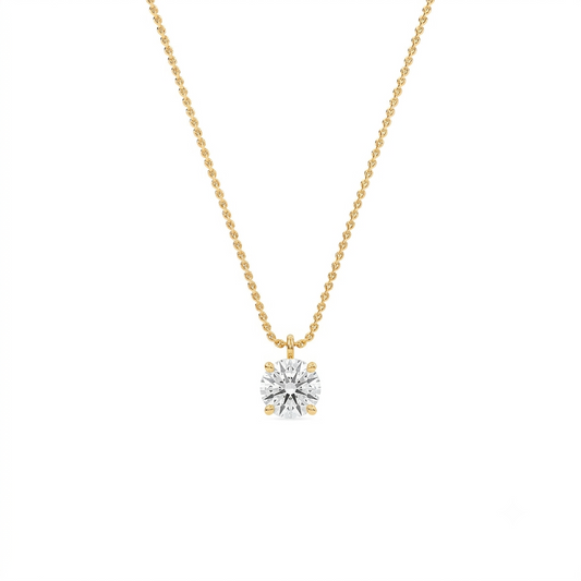 Liberty 1 Carat Round Diamond Pendant (Chain Sold Separately)