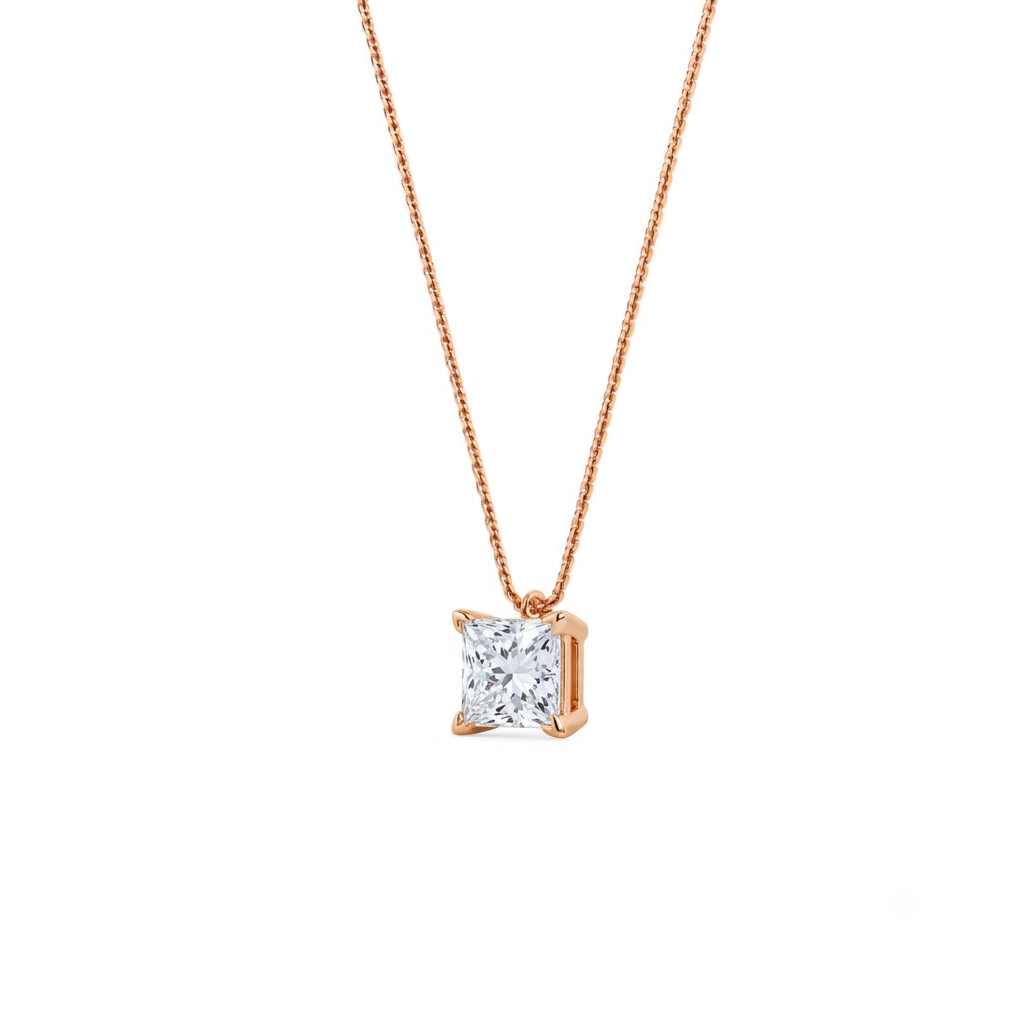liberty 2 carat princess diamond pendant (chain sold separately)