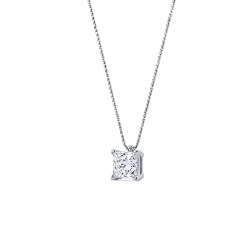 liberty 2 carat princess diamond pendant (chain sold separately)