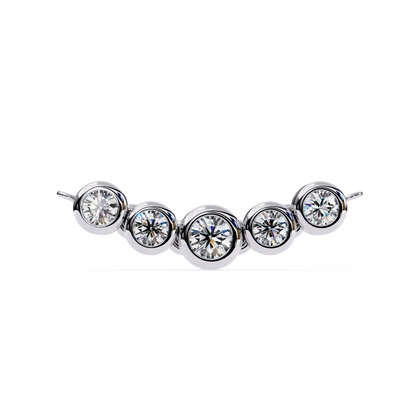 Pendentif diamant Floris céleste