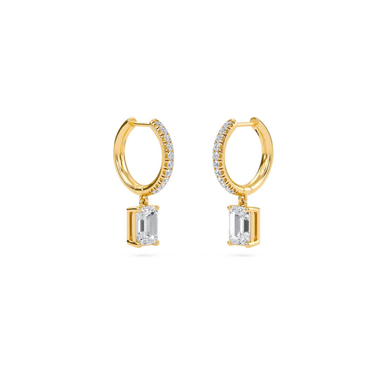 Boucles d'oreilles à breloques en diamant Celeste