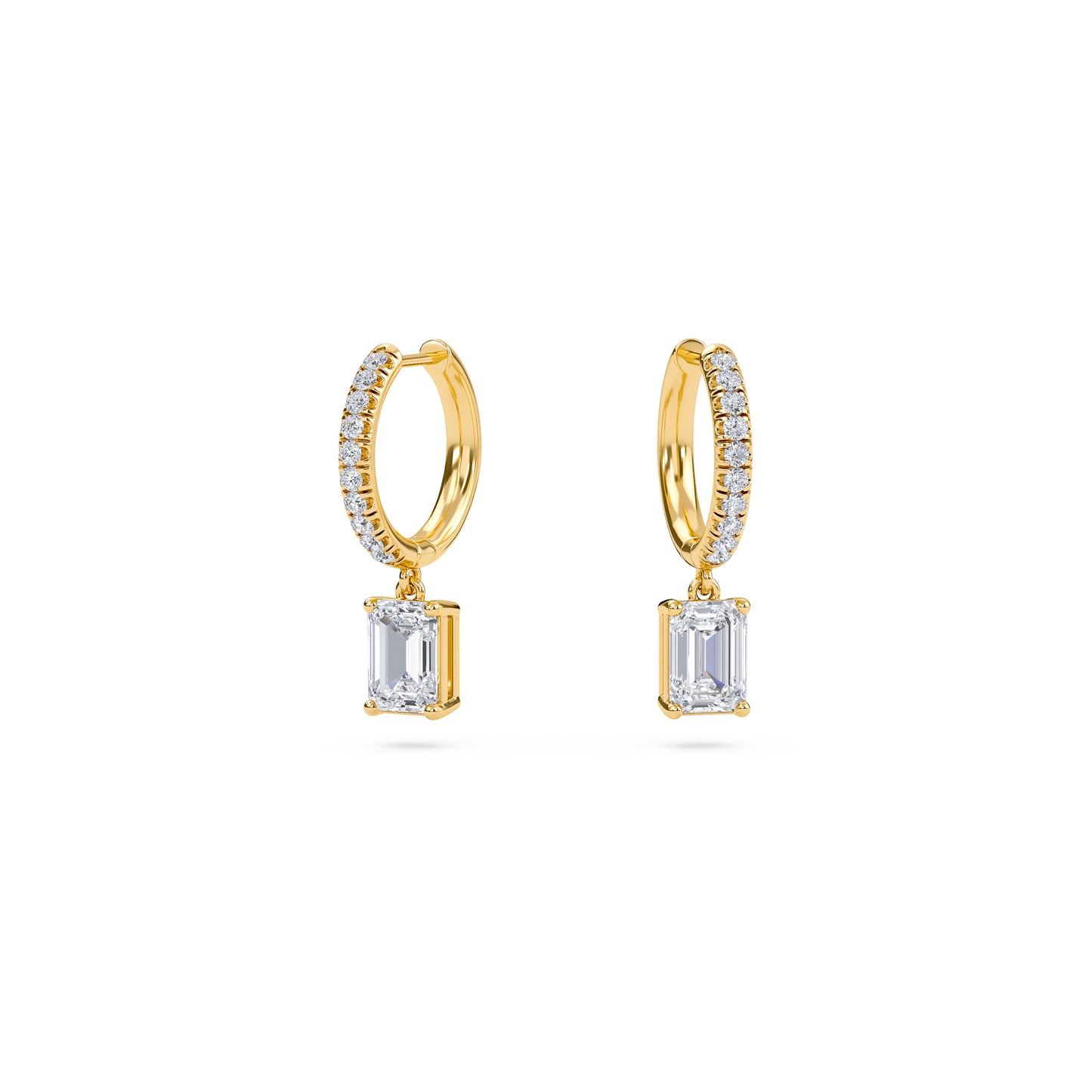 boucles d'oreilles à breloques en diamant celeste