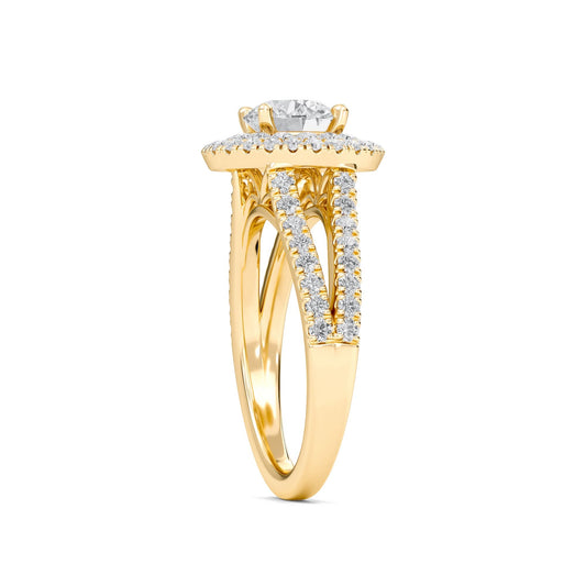 Aura Round Diamond Ring - Espira Gems