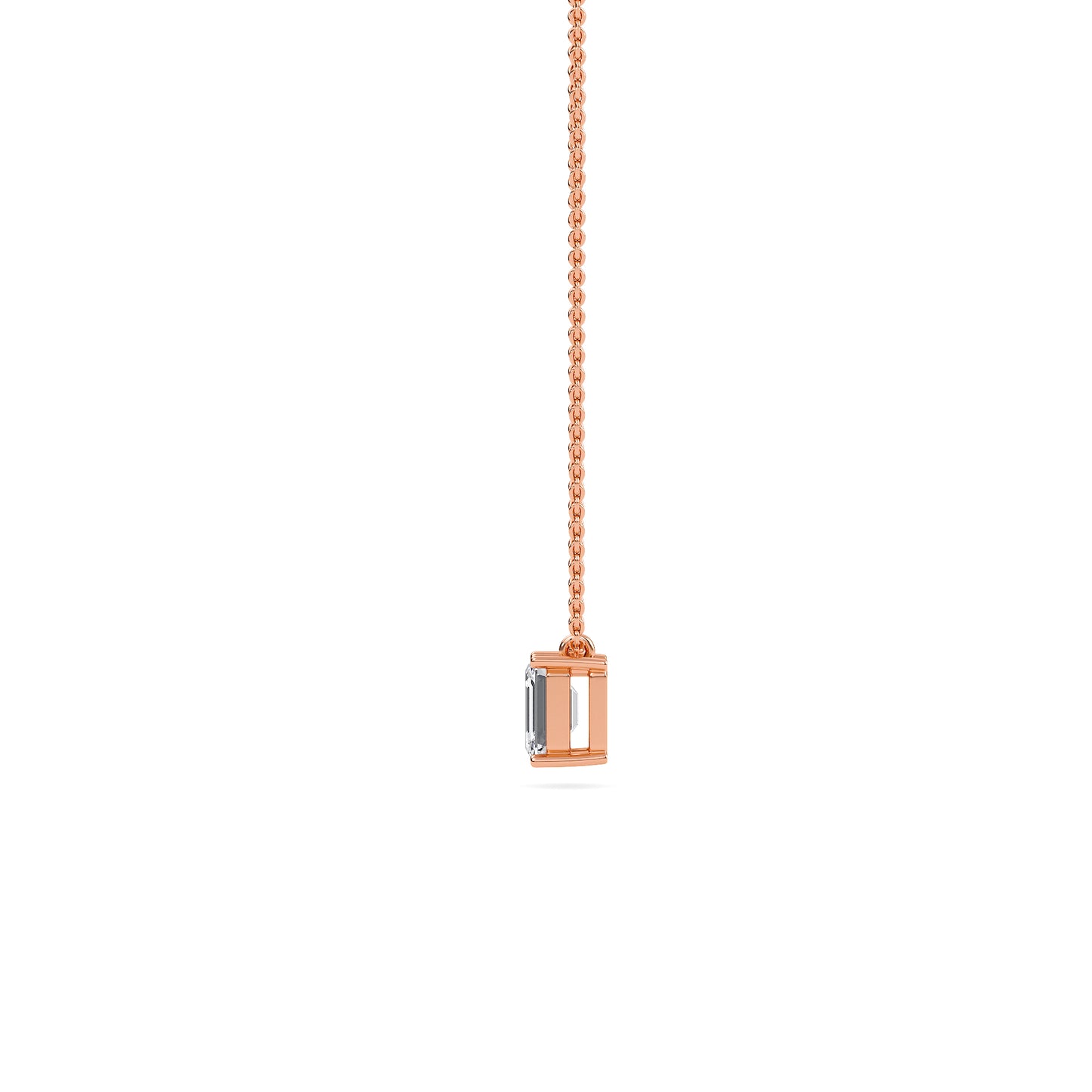 liberty 1 carat emerald diamond pendant (chain sold separately)