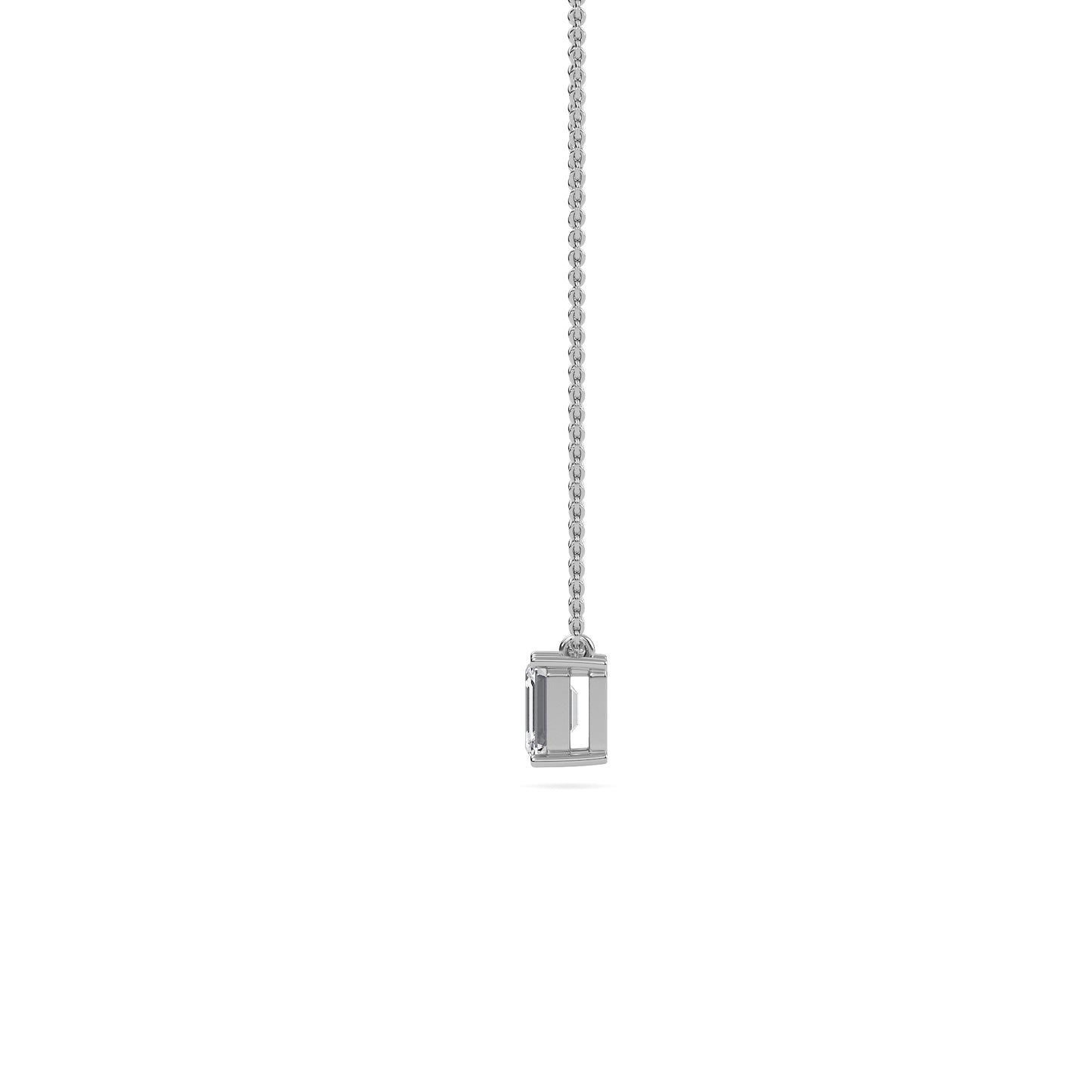 liberty 1 carat emerald diamond pendant (chain sold separately)