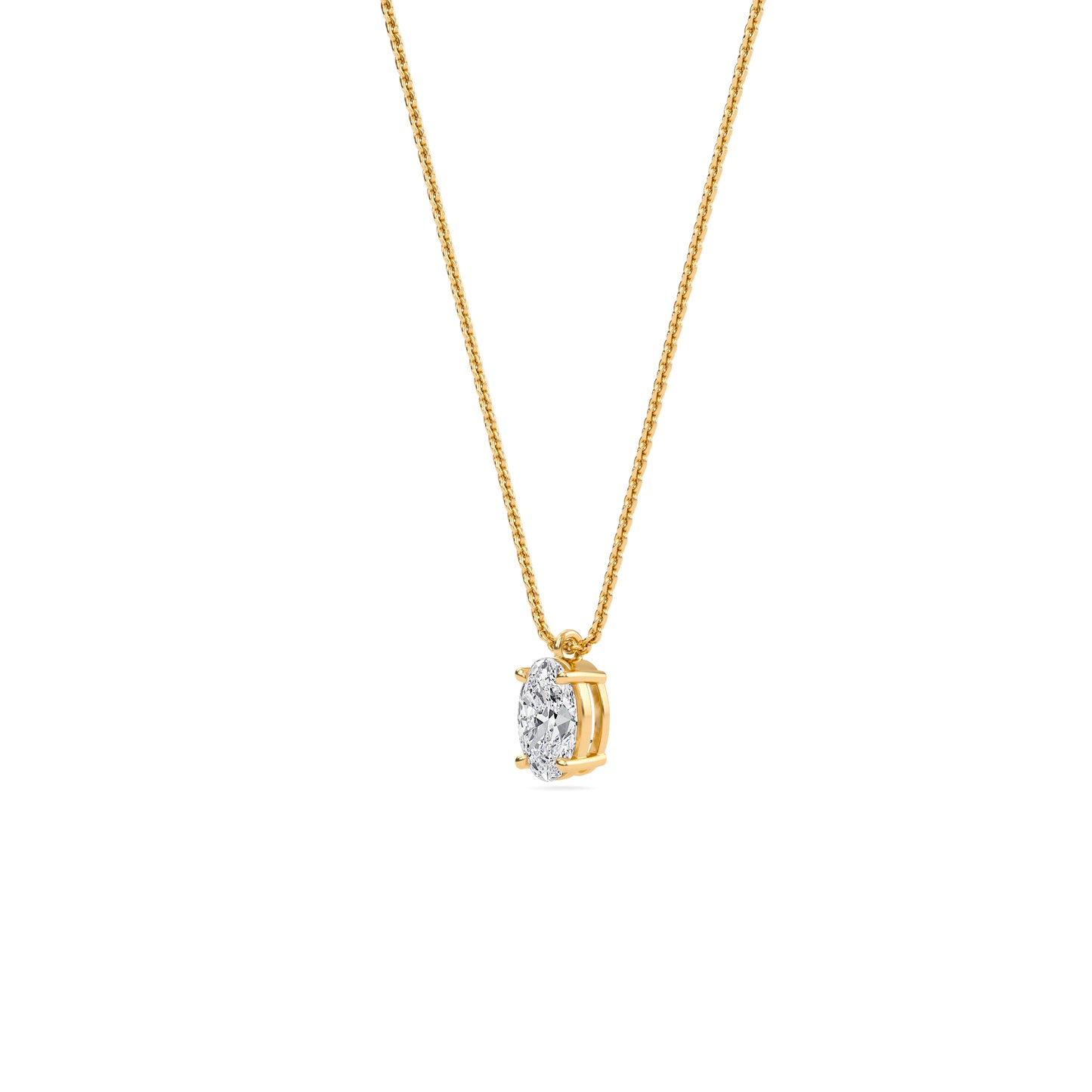 liberty 1 carat oval diamond pendant (chain sold separately)