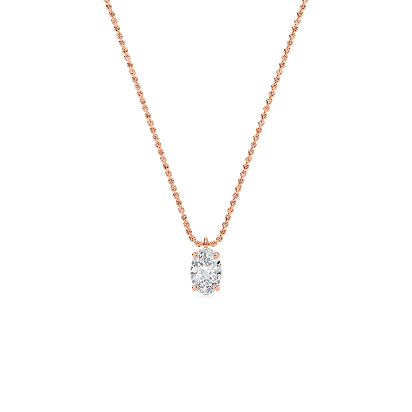 liberty 1 carat oval diamond pendant (chain sold separately)