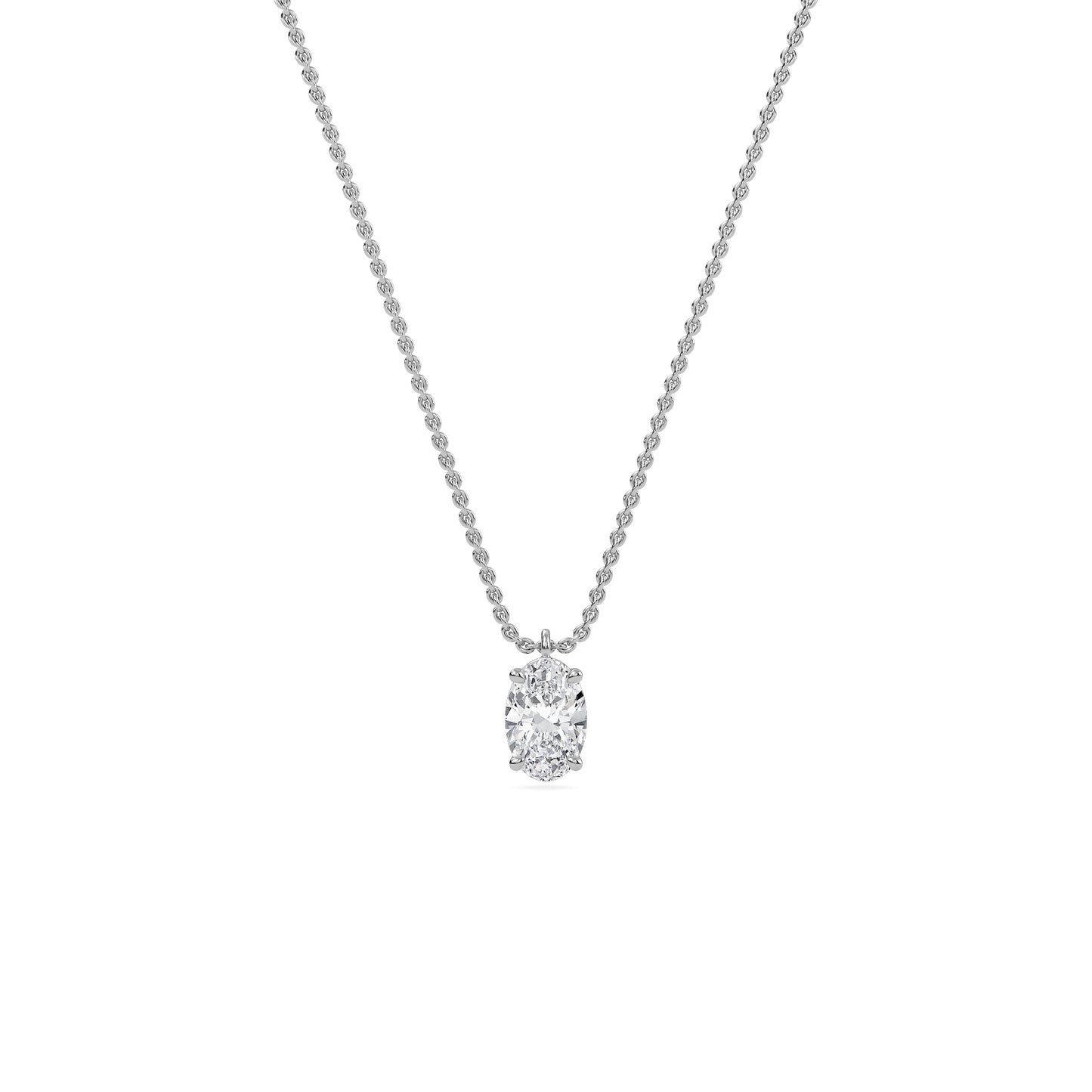 liberty 1 carat oval diamond pendant (chain sold separately)