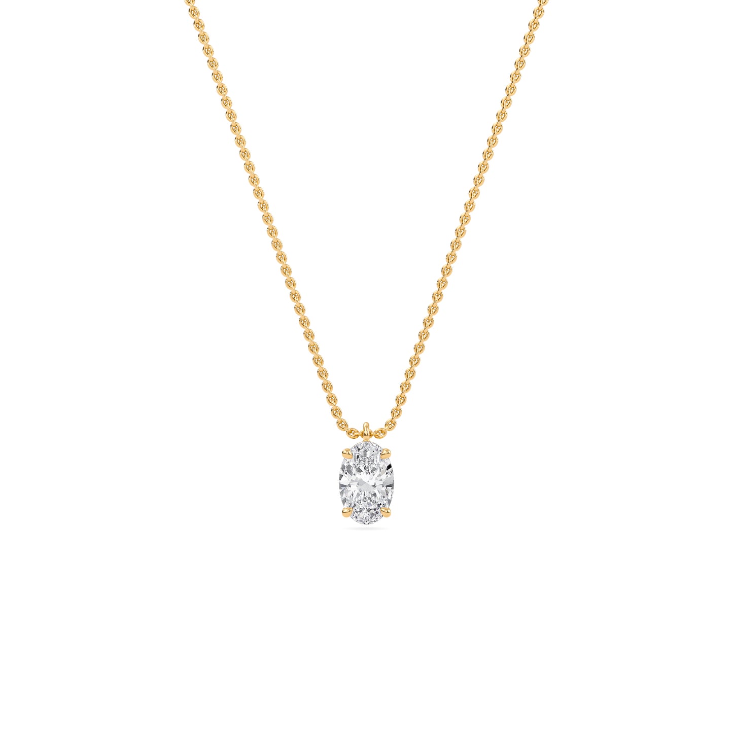 liberty 1 carat oval diamond pendant (chain sold separately)