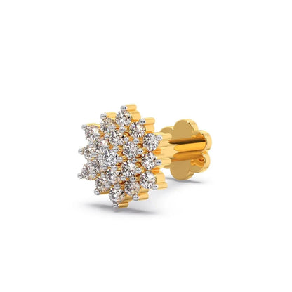 Floris Round Diamond Nose Pin - Espira Gems