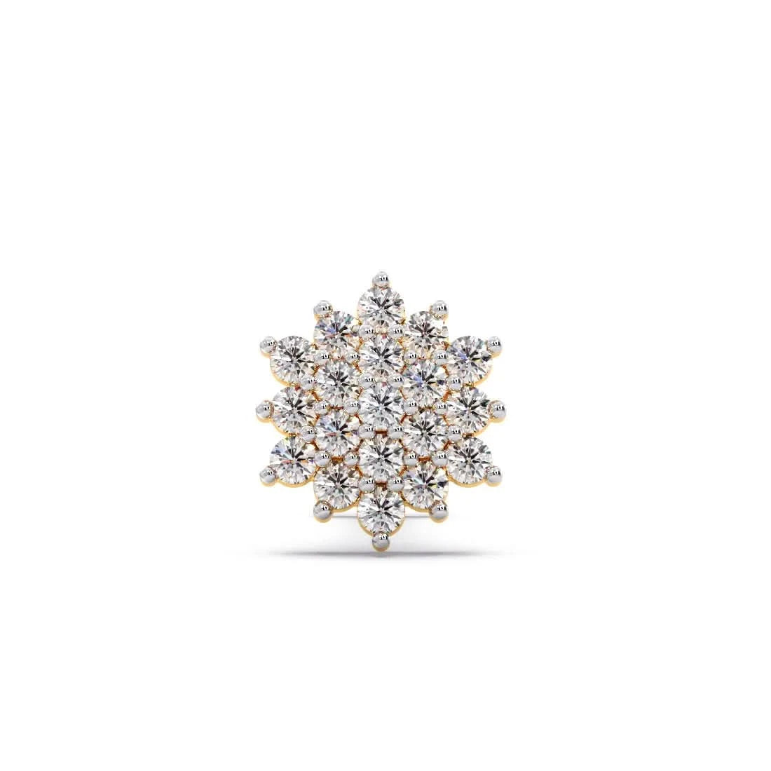 Floris Round Diamond Nose Pin - Espira Gems