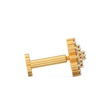 Floris Round Diamond Nose Pin - Espira Gems