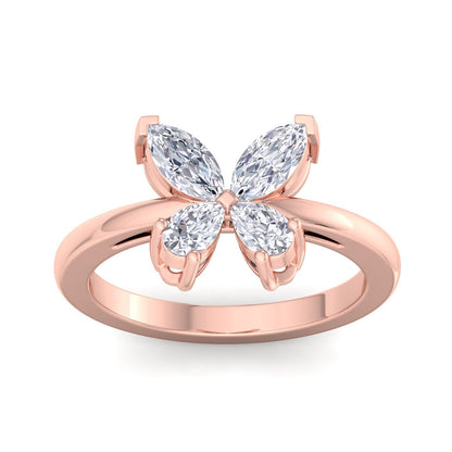 Butterfly Bloom Diamond Ring