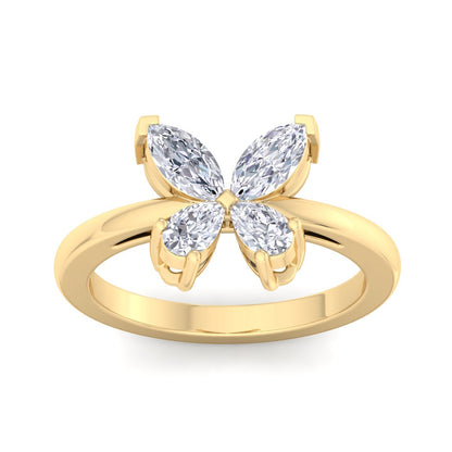 Butterfly Bloom Diamond Ring