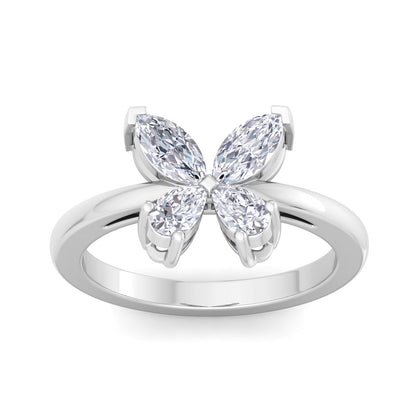 Butterfly Bloom Diamond Ring