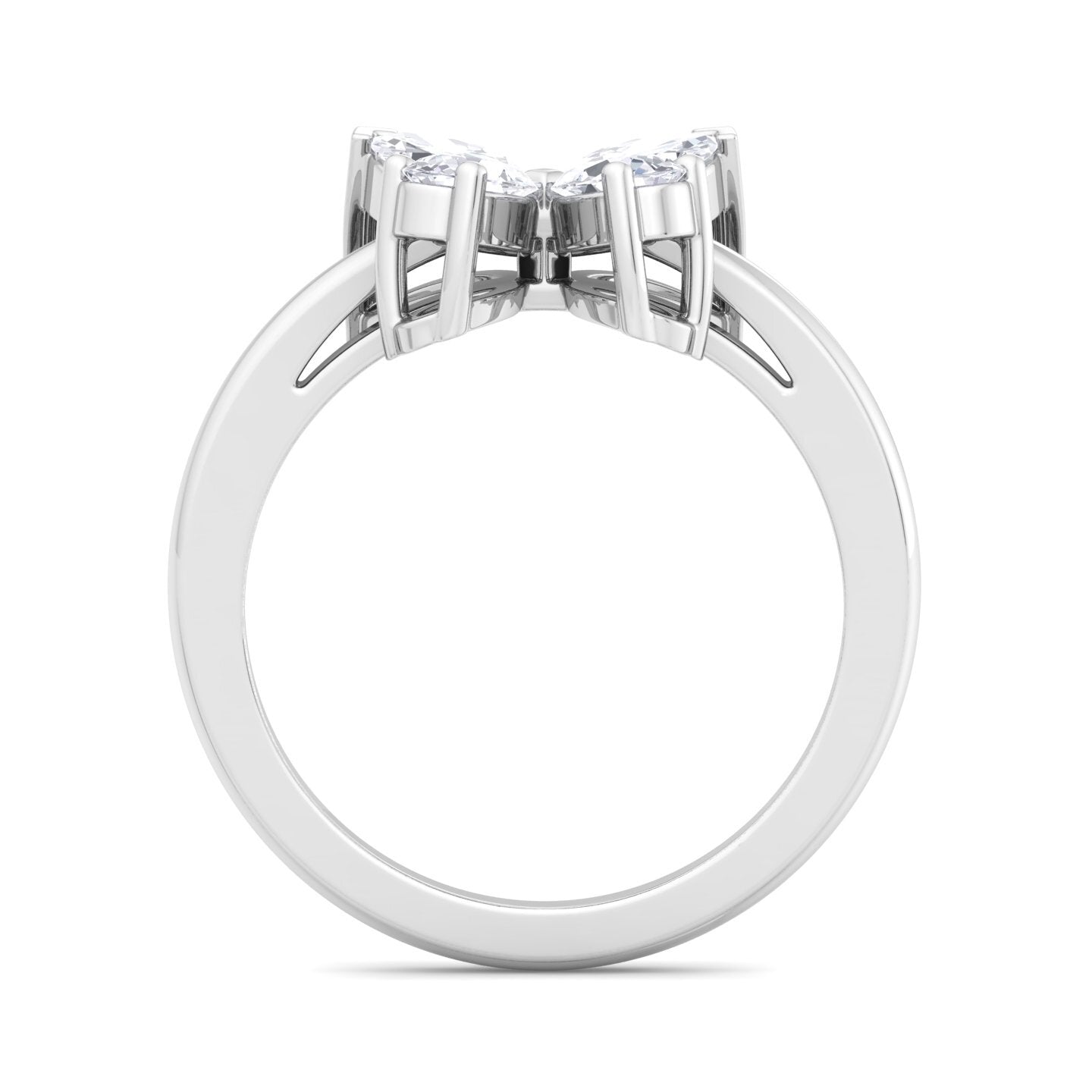 butterfly bloom diamond ring