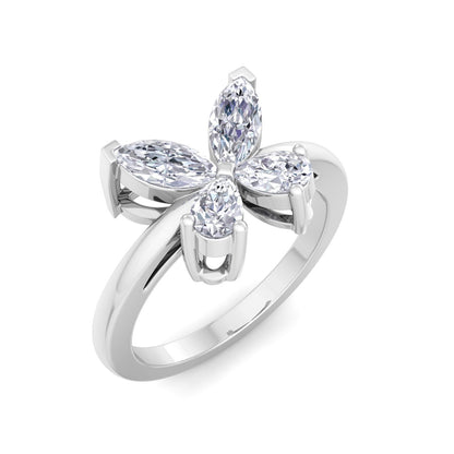 Butterfly Bloom Diamond Ring