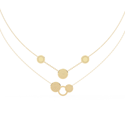 Lira Round Diamond Necklace - Espira Fine Gems