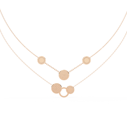 Lira Round Diamond Necklace - Espira Fine Gems