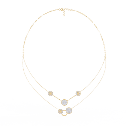 Lira Round Diamond Necklace - Espira Fine Gems