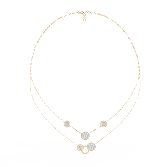 Lira Round Diamond Necklace - Espira Fine Gems