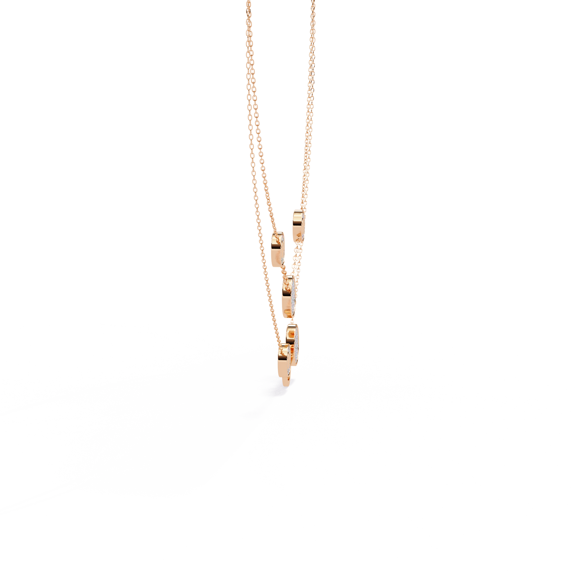 Lira Round Diamond Necklace - Espira Fine Gems