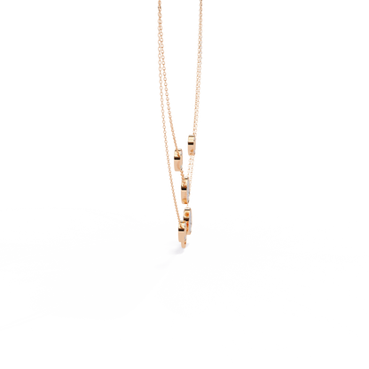 Lira Round Diamond Necklace - Espira Fine Gems