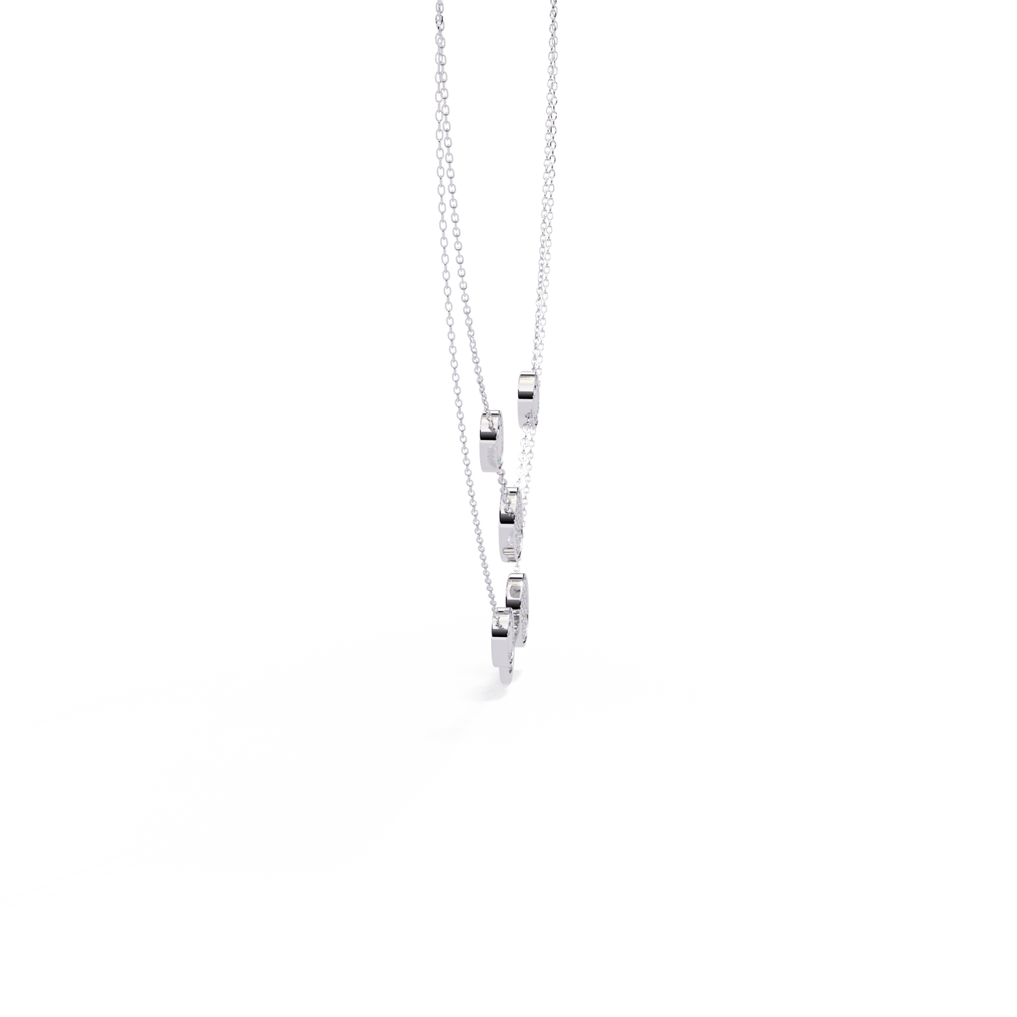 lira round diamond necklace - espira fine gems