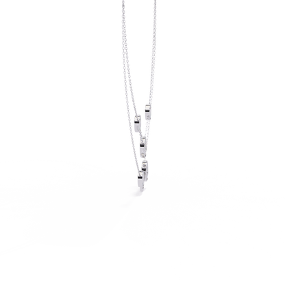 Lira Round Diamond Necklace - Espira Fine Gems