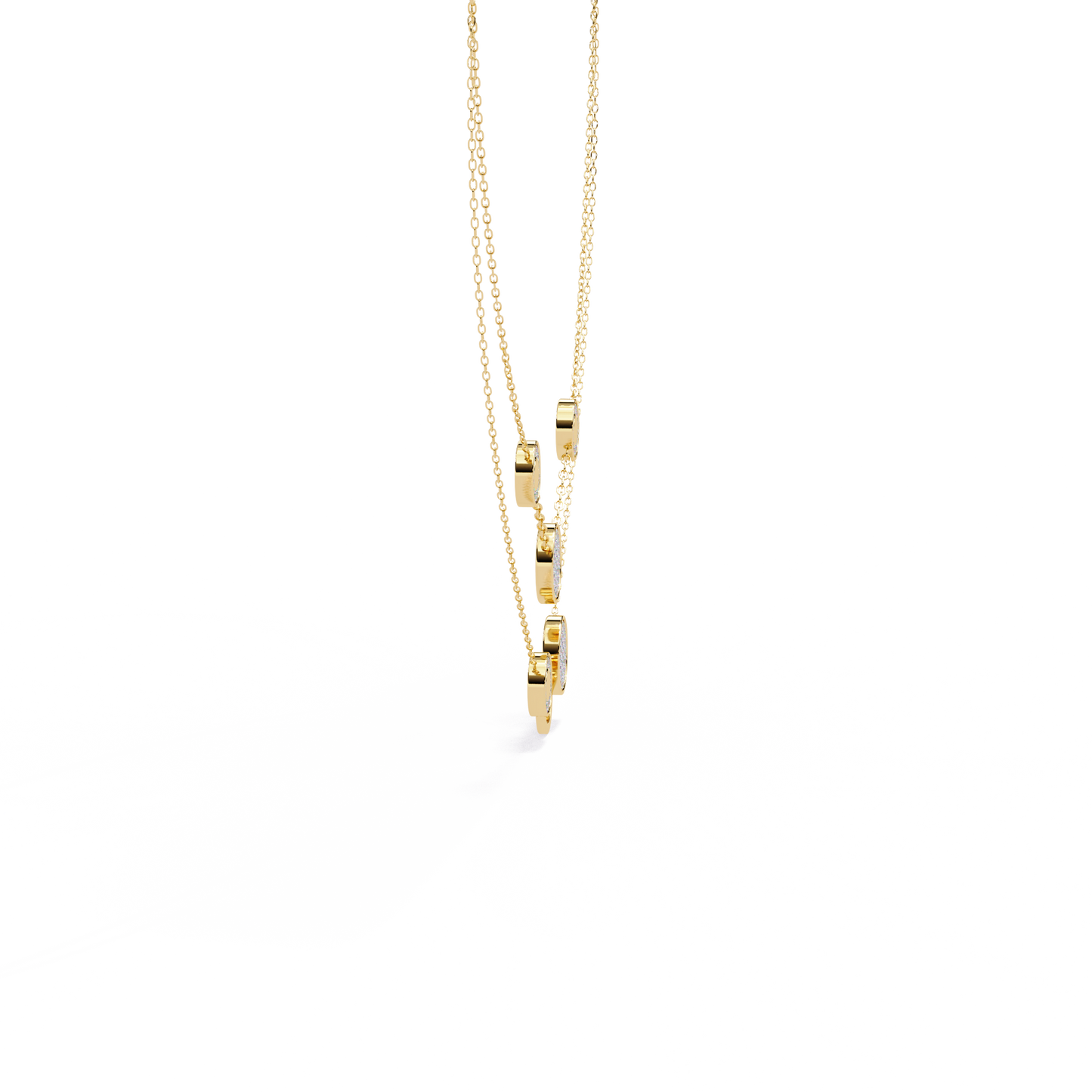 lira round diamond necklace - espira fine gems