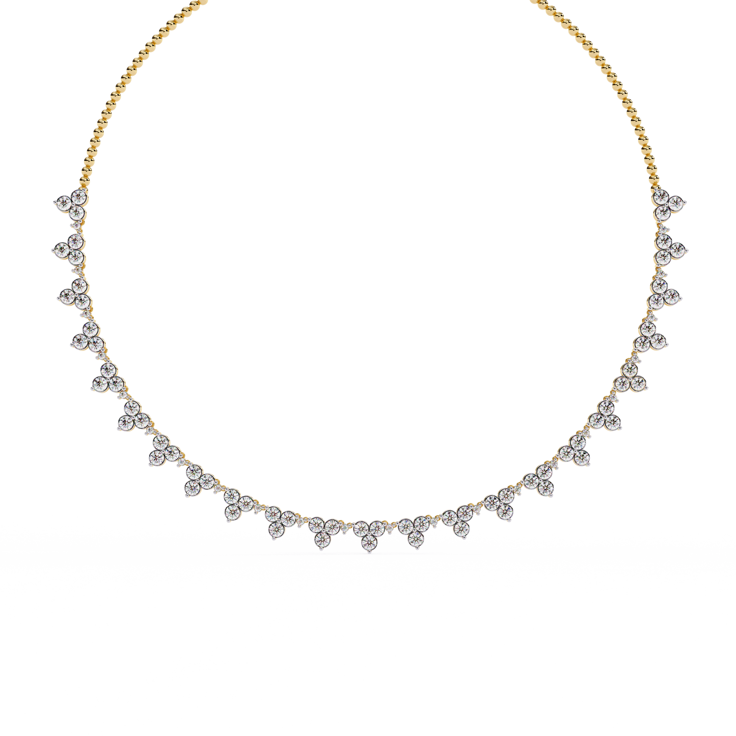 sylva round diamond necklace