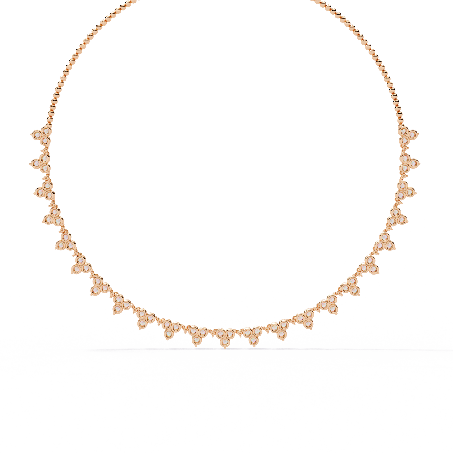 sylva round diamond necklace