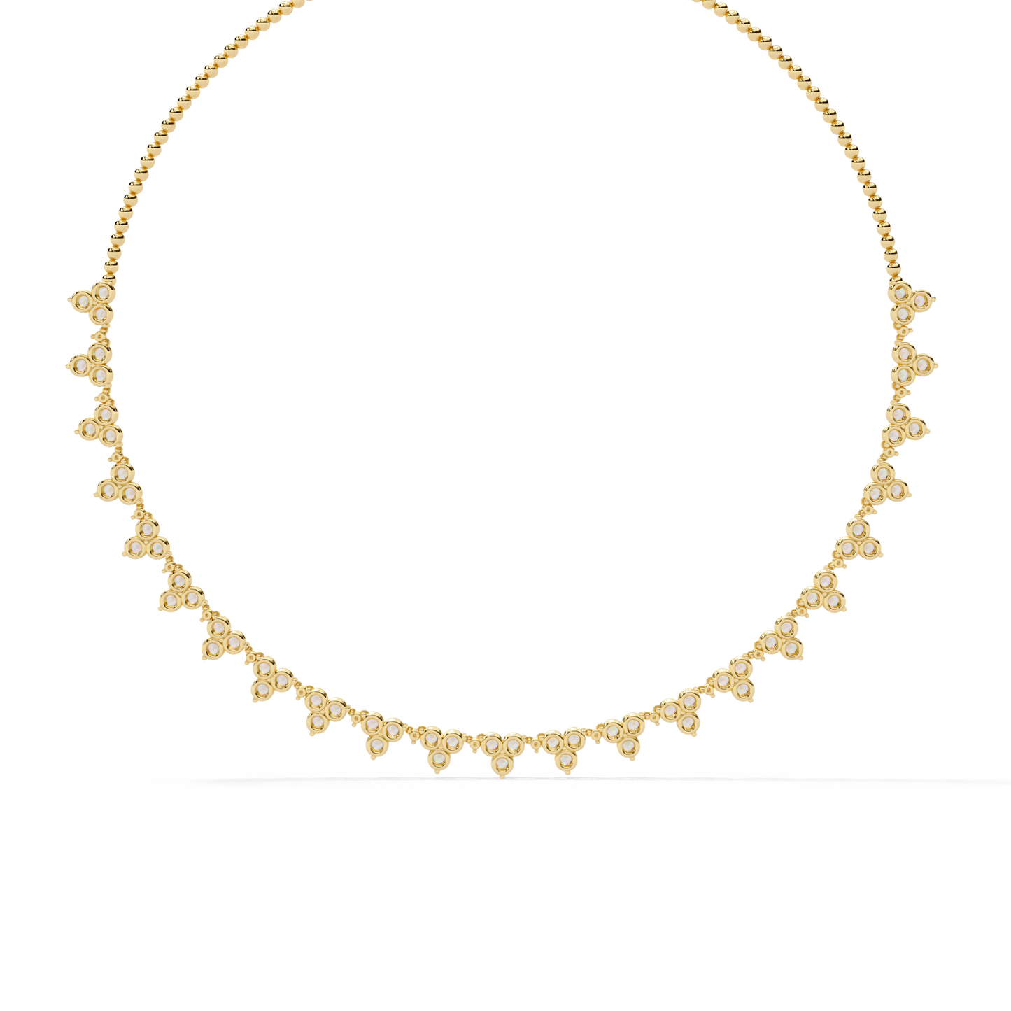 sylva round diamond necklace